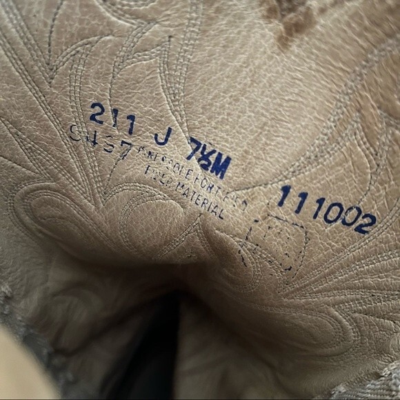 DAN POST Womens Cowboy Boots Tobacco Brown Pointed Toe Size 7.5 M - Picture 9 of 11